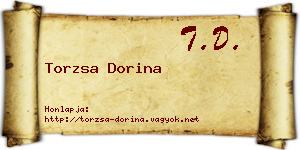 Torzsa Dorina névjegykártya