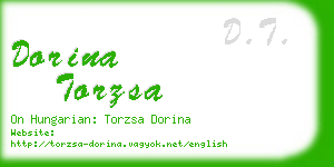 dorina torzsa business card